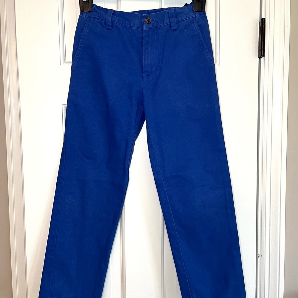 Brooks Brothers Boys Size 8 Royal Blue Straight Leg Pants 100% Cotton